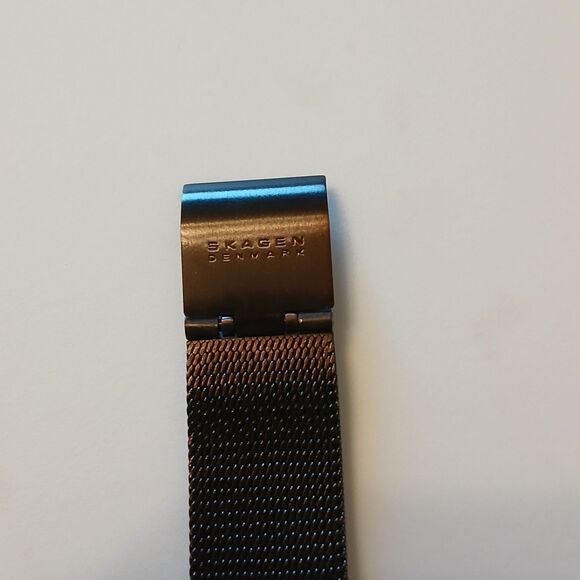 Skagen Denmark Women Dark Brown Stainless Steel Watch Japan Quartz Movt WR 3ATM main image 6